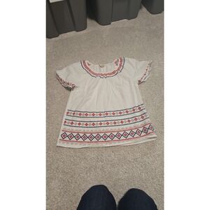 Savanna Jane White Embroidered Blouse